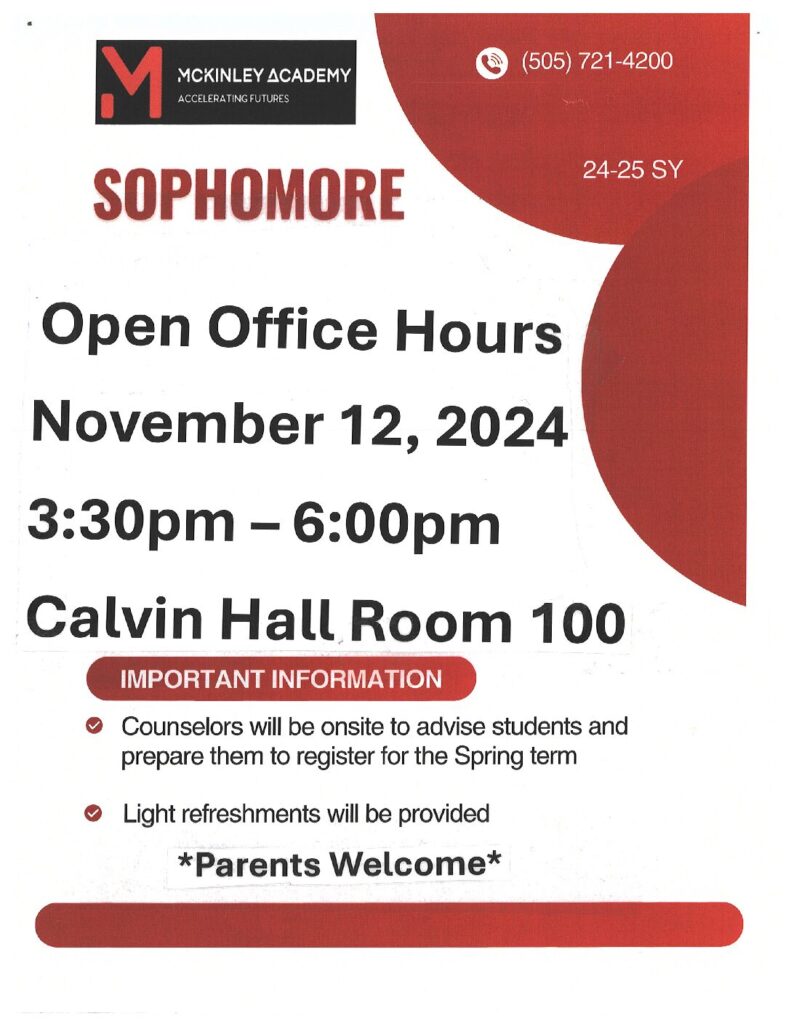 Flyer Sophomore Open Office Hours Nov 12 2024 (1)